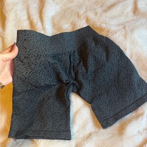 NVGTN Black Textured Women Shorts